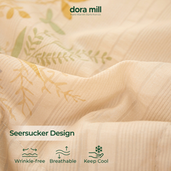 Cloud Cotton Bedding Set with Comforter Fitted Sheet and Pillowcases for Malaysia Weather #BCG