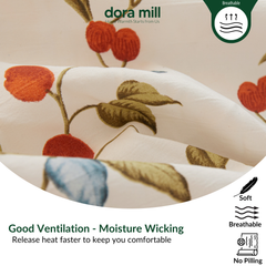 Washed Cotton Linen Fitted Bed Sheet Set with Pillow and Bolster Case by Dora Mill#DAT