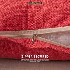Plain Linen Cushion Cover for Sofa or Bed Soft Decorative Throw Pillow Case by Dora Mill #AZB