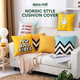 Dora Mill Home Series Linen Cotton Throw Pillow Case – Sofa Cushion Cover #AZC