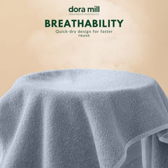 Tuala Mandian Dora Mill Hotel Premium Inspirasi Jepun – 100% Kapas Tulen Mewah #WTQ