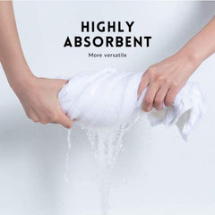 Dora Mill 100% Cotton Plain White Hotel Towel – Bath Towel / Face Towel #WTE