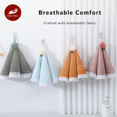 DORAMILL Hand Towel Hanging Hand Towel Kitchen Kitchen Towel Cotton Tuala Dapur Bundle Murah #WTG