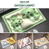 Dora Mil 3D Cartoon Bathroom Non Slip Diatom Mud Floor Mat/Carpet – Anti Slip & Quick-Dry Comfort Carpet #WCV