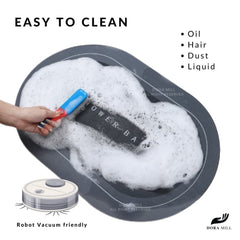 DORAMILL Water Absorbent Anti-Slip Diatom Mud Pad Carpet Floor Mat Non-Slip Kitchen Bathroom Mat WCT