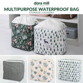 DORAMILL Foldable Laundry Basket Storage Box Waterproof Large Square Bag Big Laundry Basket 106L#ASD