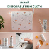 Dora Mill Disposable Kitchen Dish Paper Towels Roll – Multi-Purpose Cleaning Roll #WCC