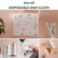Dora Mill Disposable Kitchen Dish Paper Towels Roll – Multi-Purpose Cleaning Roll #WCC