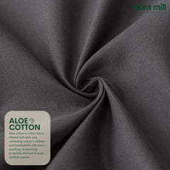 Dora Mill Plain Series Aloe Cotton Bolster Case – Soft & Breathable with Strap #ABD