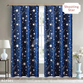 Dora Mill Bunga Series Semi Blackout Curtain – 2-in-1 Hook & Rod Design #RCF