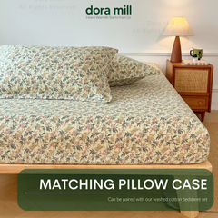 Sarung Bantal Linen Kapas Dicuci Dora Mill – Sarung Bantal Rekaan Segar & Minimalis Gaya Ins #ACU