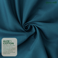 Plain Color Aloe Cotton Comforter Bedsheet Set by Dora Mill #BAX