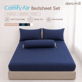 DORAMILL ConfyAir Plain Colour Fitted Bedsheet Set #BBP