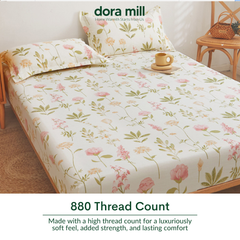 Dora Mill Washed Cotton Linen Bedsheet Set - Single/Queen/King