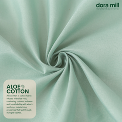 Plain Color Aloe Cotton Bedding Essentials Bedsheet Pillowcase Comforter and Quilt Cover by Dora Mill #BFP