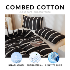 Dora Mill Combed Cotton Quilt Cover (not included Quilt) - Single/Queen #BNA