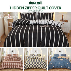 Dora Mill Combed Cotton Quilt Cover (not included Quilt) - Single/Queen #BNA