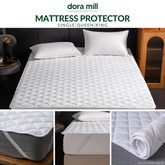 DoraMill Sleep Essentials Fitted Mattress Protector (Single/Queen/King) #BXB
