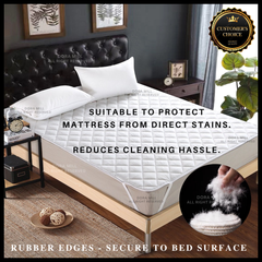 DoraMill Sleep Essentials Fitted Mattress Protector (Single/Queen/King) #BXB