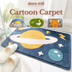Dora Mill Cartoon Home Decor Imitation Cashmere Floor Mat - Living Room/Bathroom Cartoon Velvet Carpet #WCN