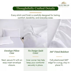 DORAMILL SatinWeave™ Premier 60 Sateen Hotel Quilt Cover Bedsheet Set
