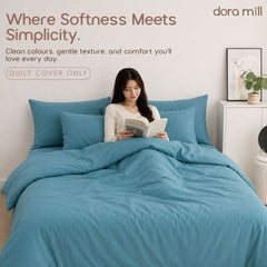 DORAMILL ComfyAir Plain Colour Duvet Cover ONLY #BNP