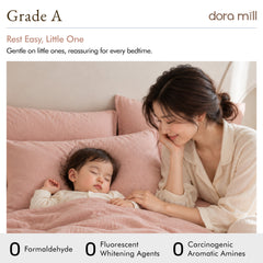 DORAMILL Crinkle Double Gauze Cotton Quilt Cover Bedsheet #BQK