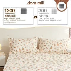 DORAMILL Wash Cotton Linen Ins Style Pillowcase #DASP
