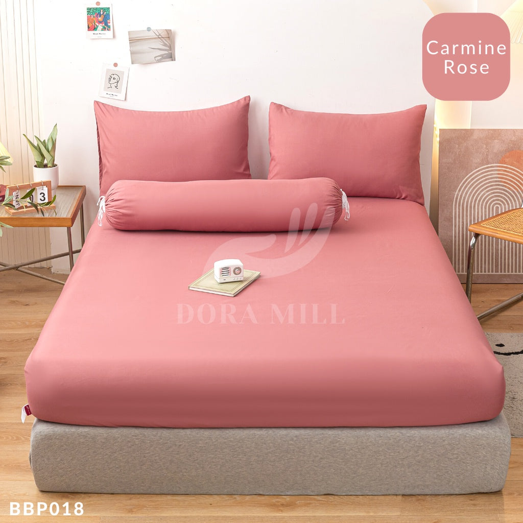 DORAMILL ComfyAir Plain Colour Duvet Cover Comforter Fitted Bedsheet Set #BDP