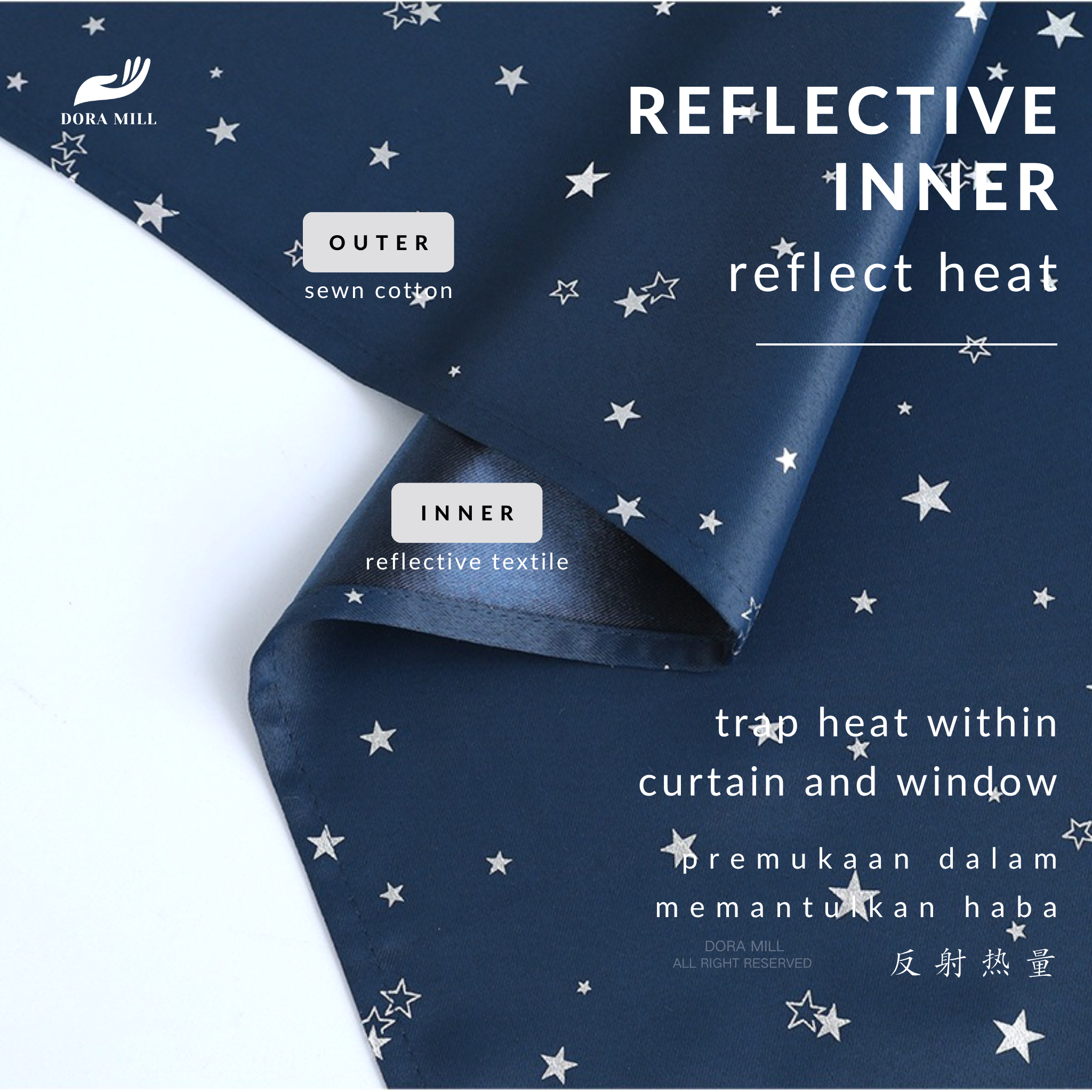 85% Light Blocking Curtains 2in1 Installation with Rod Pocket and Hook Design for Bedroom or Living Room by Dora Mill #RCY