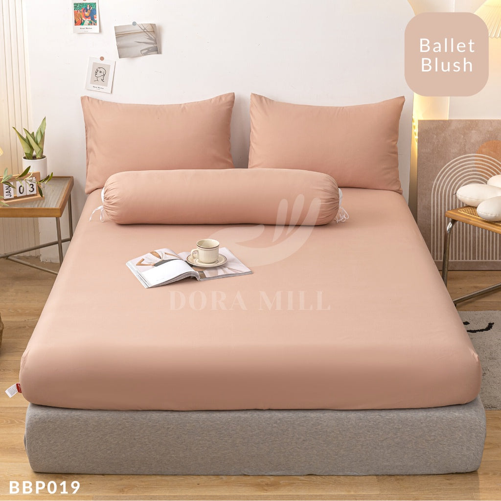 DORAMILL ComfyAir Plain Colour Duvet Cover Comforter Fitted Bedsheet Set #BDP