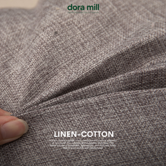 Plain Linen Cushion Cover for Sofa or Bed Soft Decorative Throw Pillow Case by Dora Mill #AZB