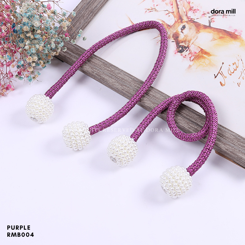 Dora Mill Curtain Magnet Buckle Strap – Easy Tieback/ Curtain Tassels #RMB