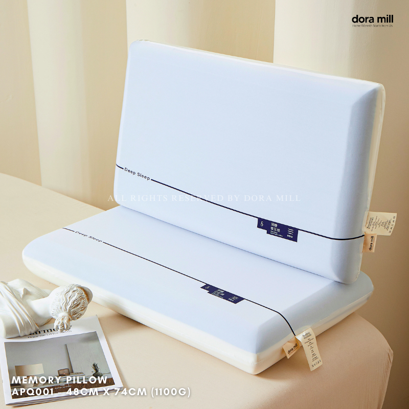 Dora Mill Ergonomic Cold Surface Memory Foam Pillow – Pain Relief Neck Support Pillow #APQ