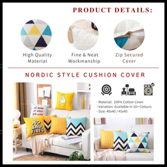 Dora Mill Home Series Linen Cotton Throw Pillow Case – Sofa Cushion Cover #AZC