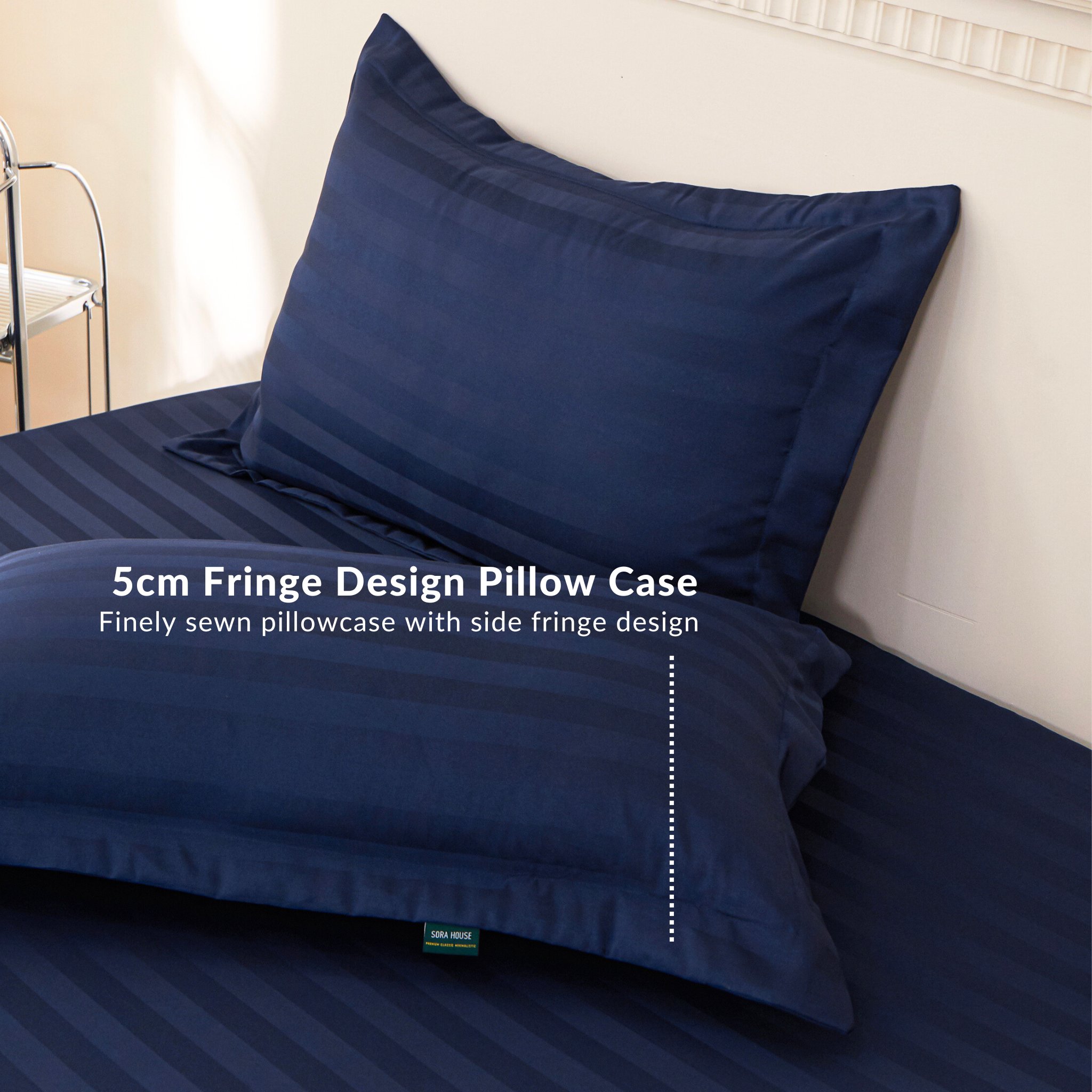 Hotel Series 3cm Stripe Quilt Cover Fitted Bedsheet Set by Dora Mill #BAY