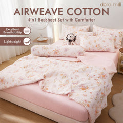 DORAMILL Premium AirWeave Cotton Comforter Bedsheet Set #BCH