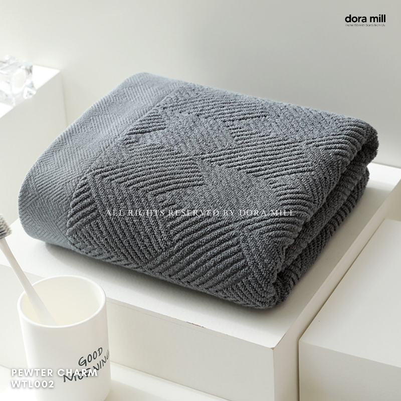 Dora Mill Plain Color Pure Cotton Towel - Bath Towel/Face Towel #WTL