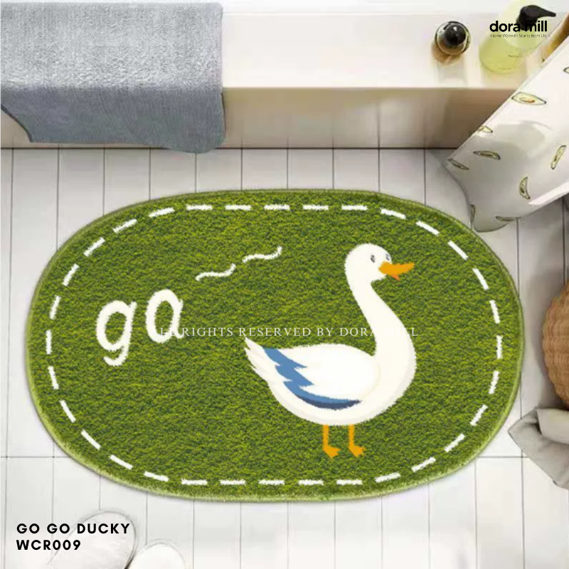 Dora Mill Cartoon Home Decor Imitation Cashmere Floor Mat - Living Room/Bathroom Cartoon Velvet Carpet #WCN