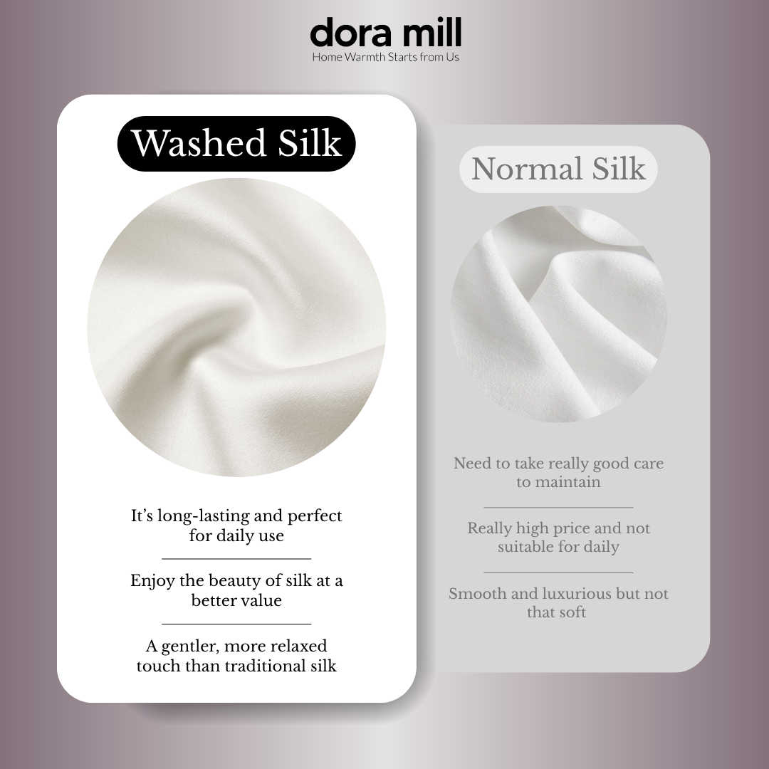 Dora Mill Washed Ice Silk Comforter Bedsheet Set - Queen/King #BSL