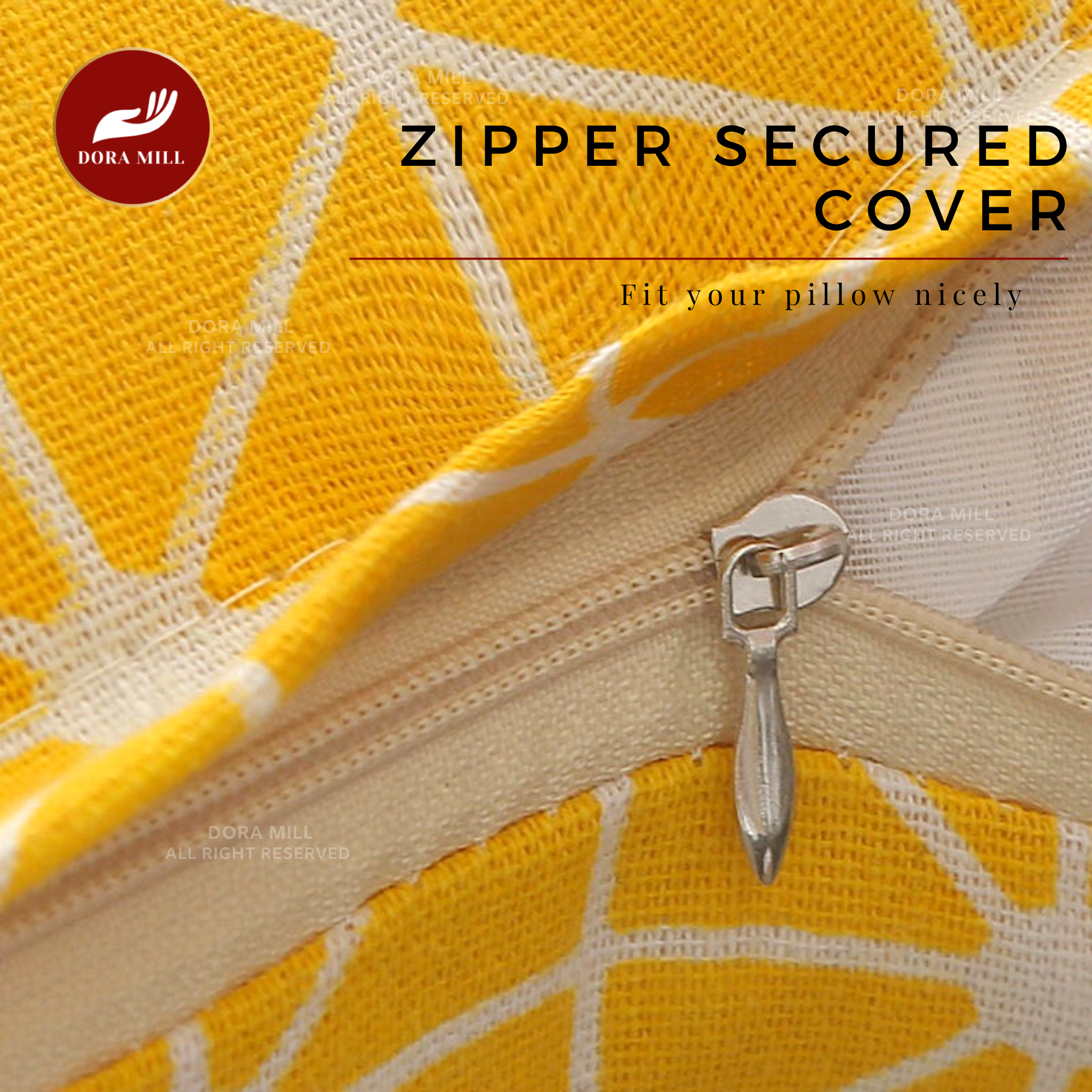 Dora Mill Classic Series Linen Cotton Throw Pillow Case – Sofa Cushion Cover #AZA