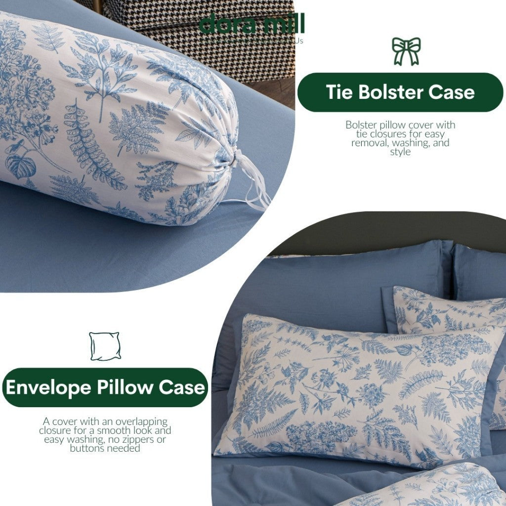 Washed Cotton Linen Summer Comforter 5in1 Bedsheet Set by Dora Mill #BBT