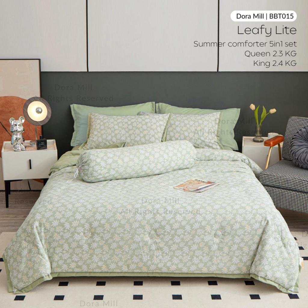 Washed Cotton Linen Summer Comforter 5in1 Bedsheet Set by Dora Mill #BBT