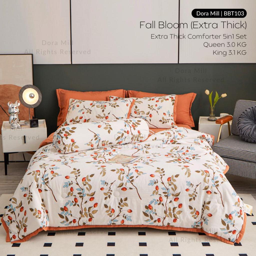 Washed Cotton Linen Summer Comforter 5in1 Bedsheet Set by Dora Mill #BBT