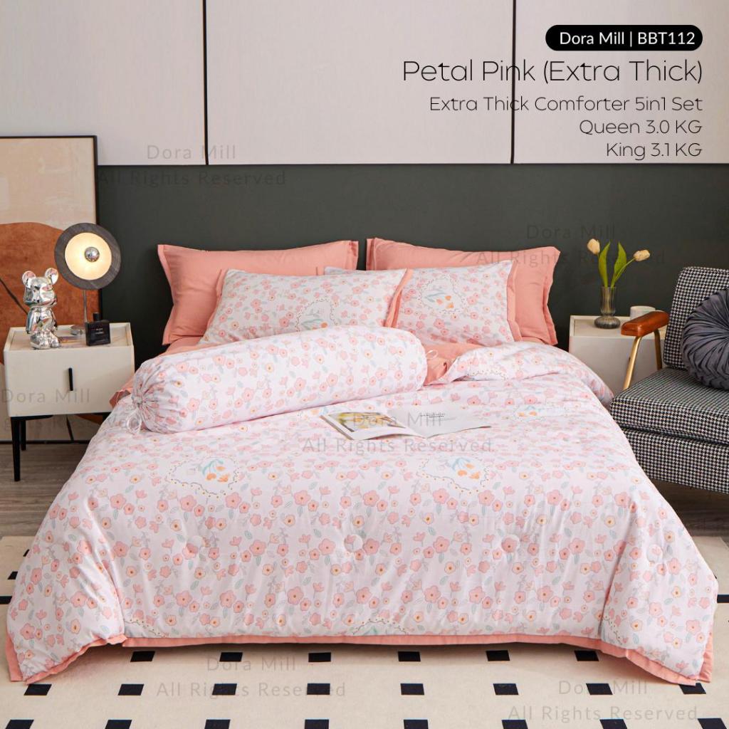 Washed Cotton Linen Summer Comforter 5in1 Bedsheet Set by Dora Mill #BBT