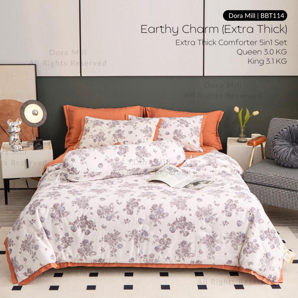 Washed Cotton Linen Summer Comforter 5in1 Bedsheet Set by Dora Mill #BBT