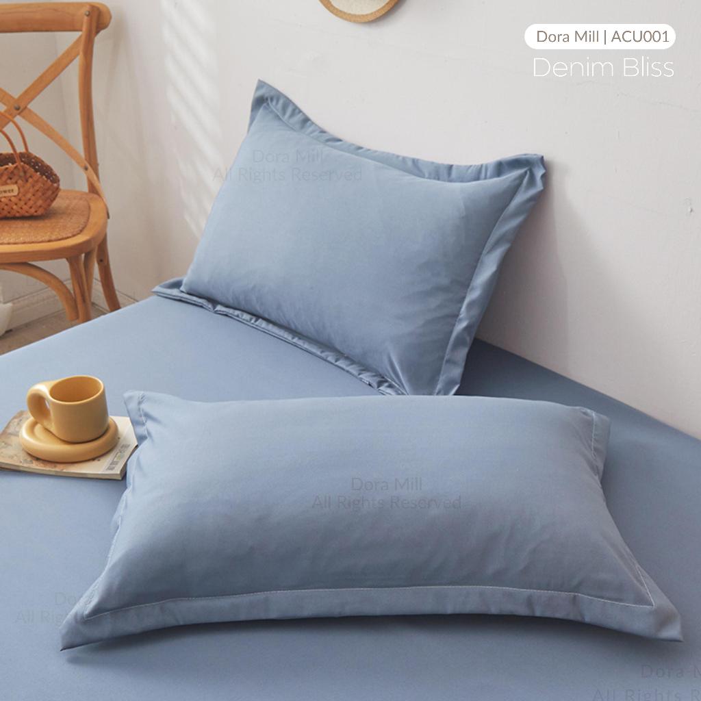 Sarung Bantal Linen Kapas Dicuci Dora Mill – Sarung Bantal Rekaan Segar &amp; Minimalis Gaya Ins #ACU