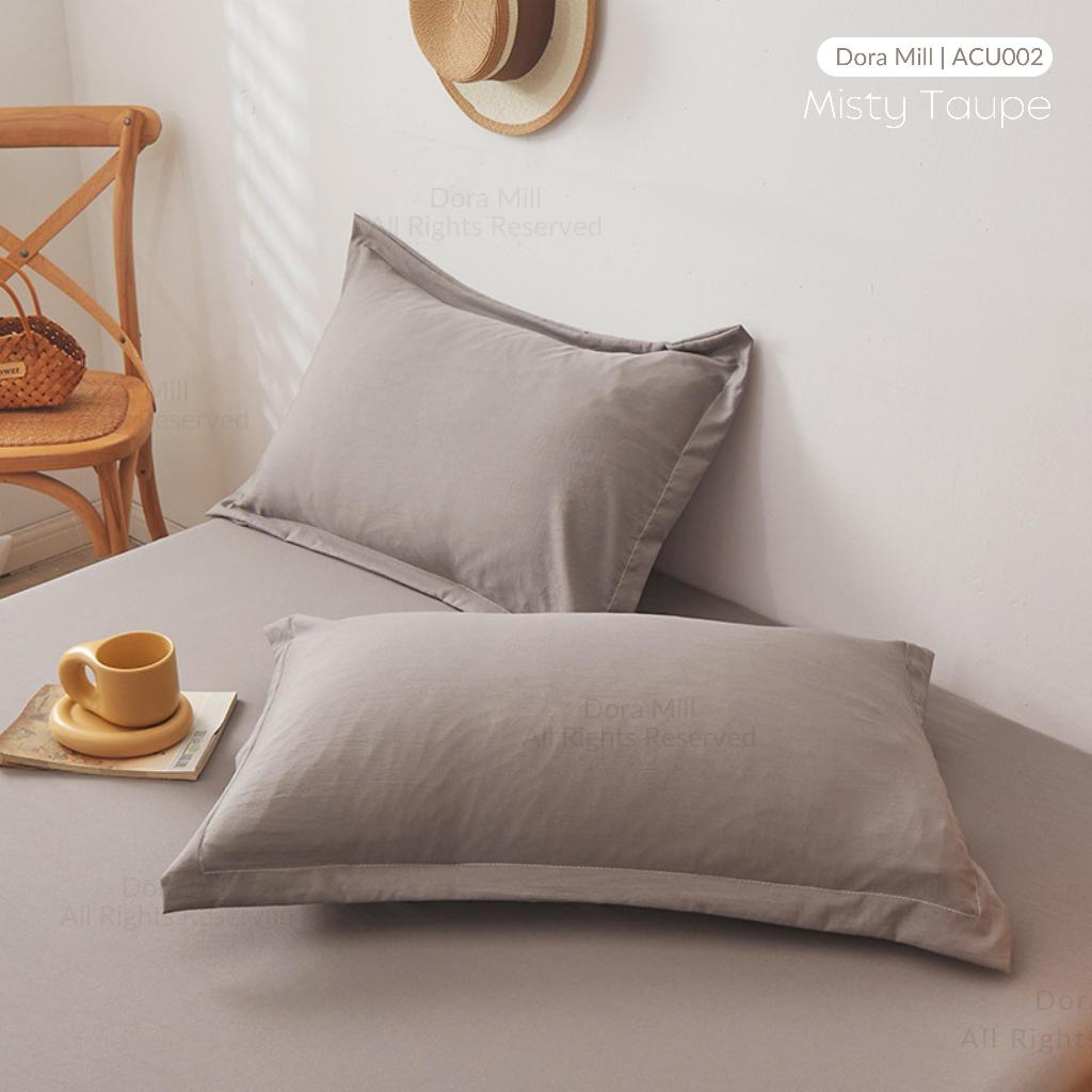 Sarung Bantal Linen Kapas Dicuci Dora Mill – Sarung Bantal Rekaan Segar &amp; Minimalis Gaya Ins #ACU