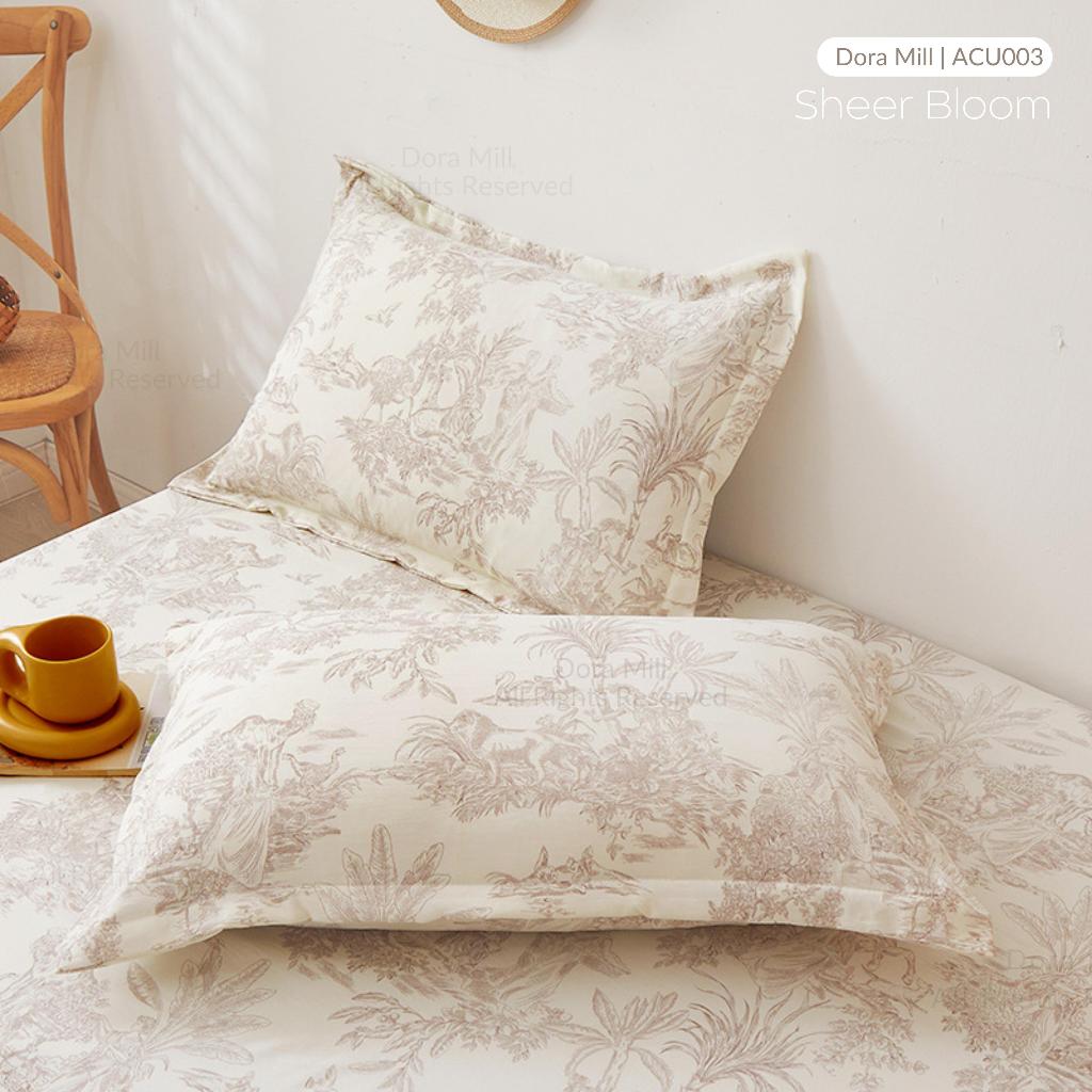 Sarung Bantal Linen Kapas Dicuci Dora Mill – Sarung Bantal Rekaan Segar &amp; Minimalis Gaya Ins #ACU