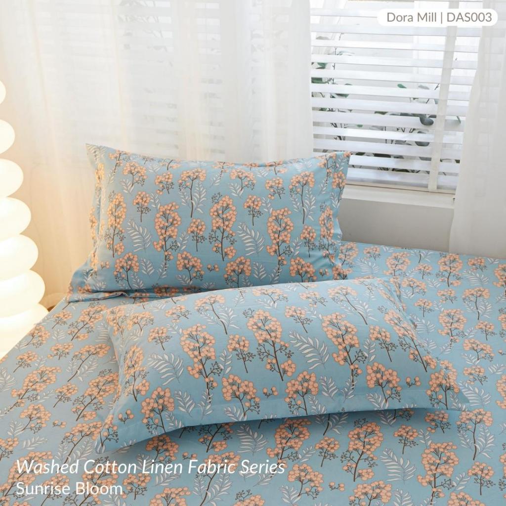 Sarung Bantal Linen Kapas Dicuci Dora Mill – Sarung Bantal Rekaan Segar &amp; Minimalis Gaya Ins #ACU